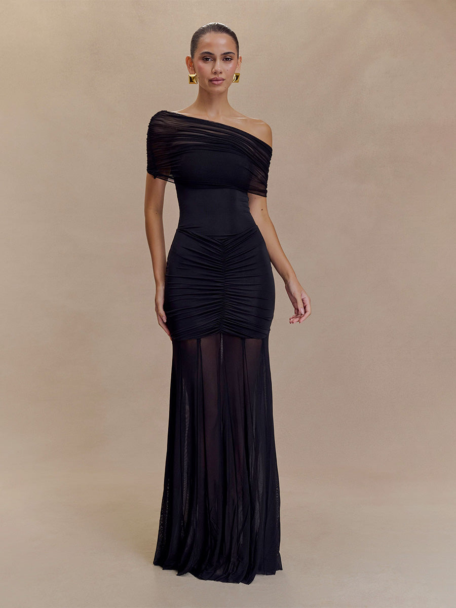 Evening Dress Bardot Neckline