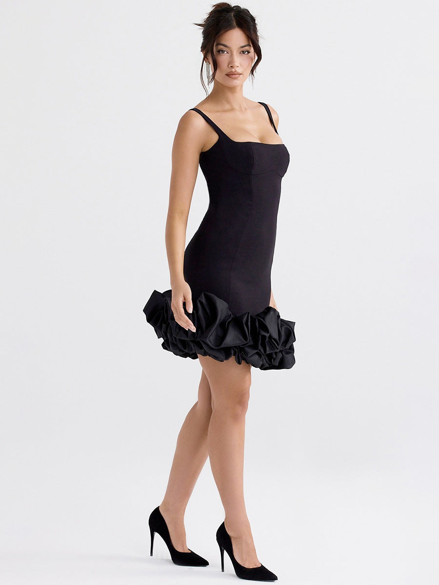 Black Ruffle Dress
