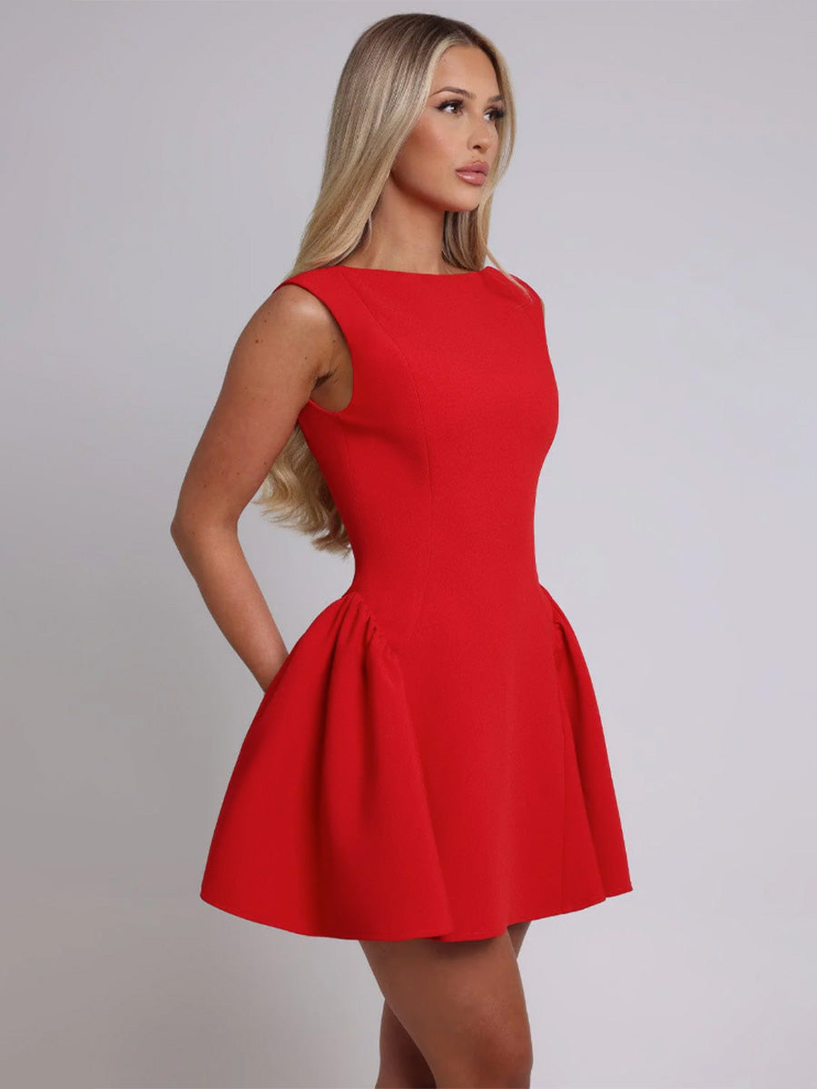 Red Skater Dress