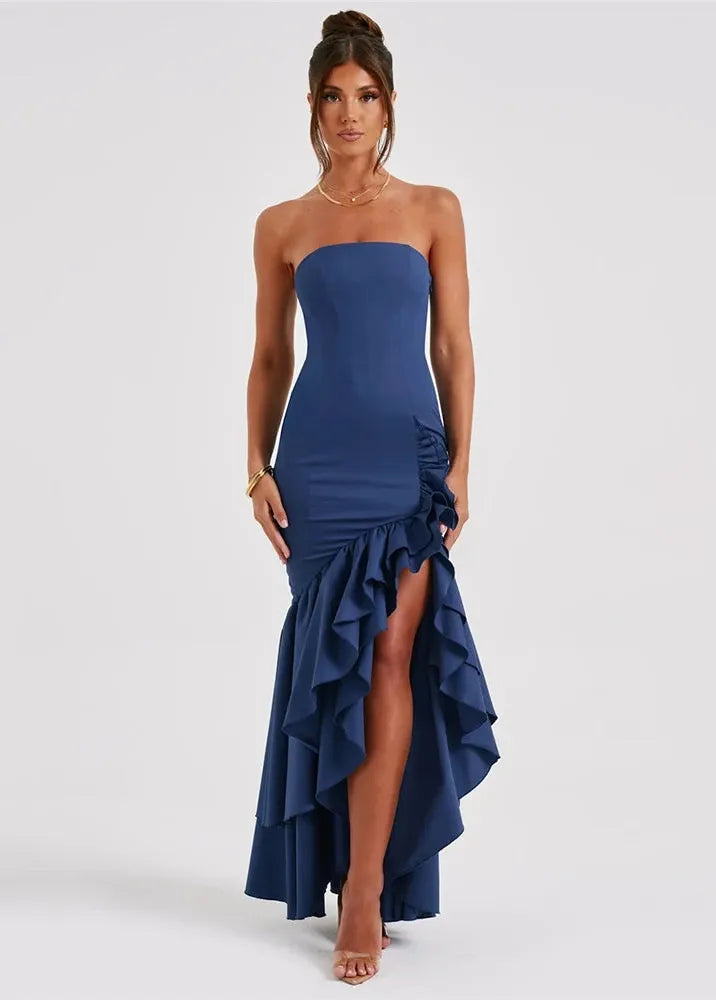 Strapless Ruffle Dress