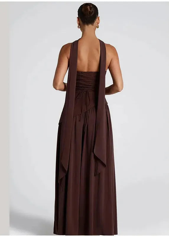 Strapless Slit Dress