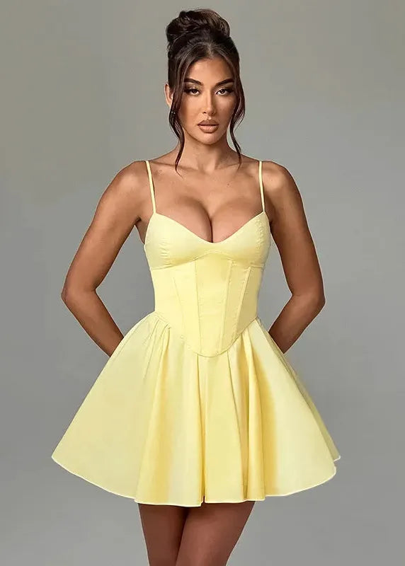 Yellow Corset Dress