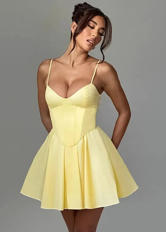 Yellow Corset Dress