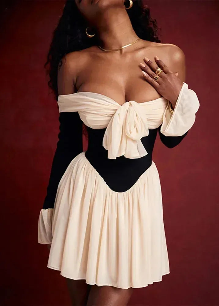 Black And White Short Dress