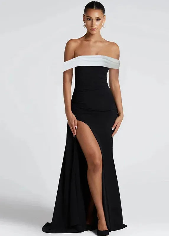 Evening Dress Bardot Neckline