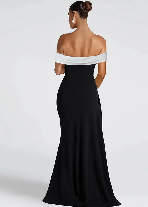 Evening Dress Bardot Neckline