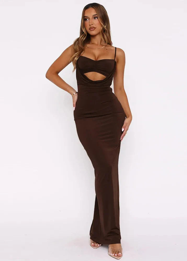 Brown Evening Dress