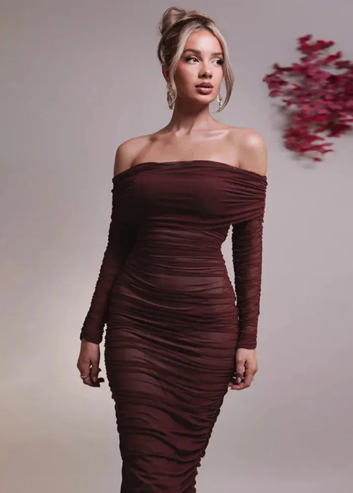 Plum Evening Dress