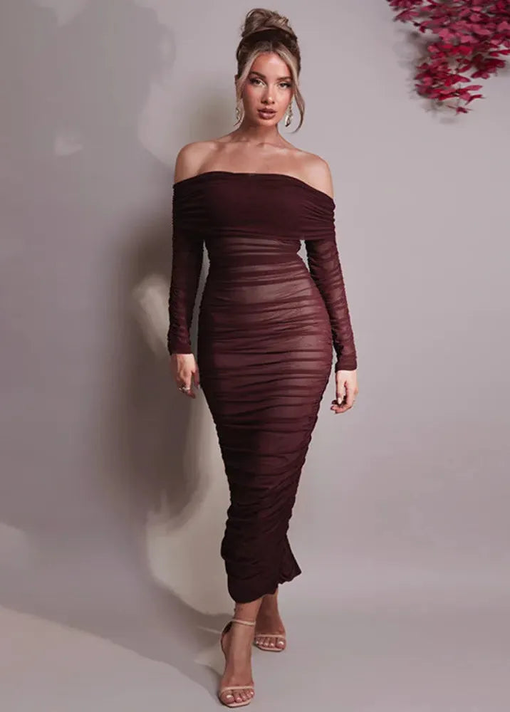 Plum Evening Dress