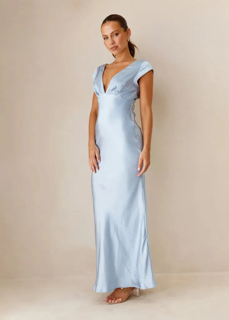 Sky Blue Bridesmaid Dress