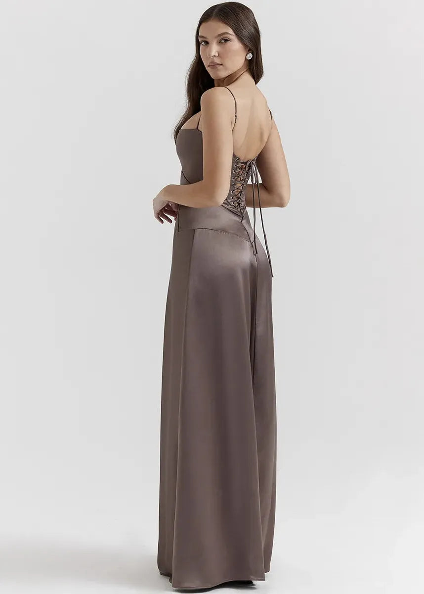 Taupe Long Dress