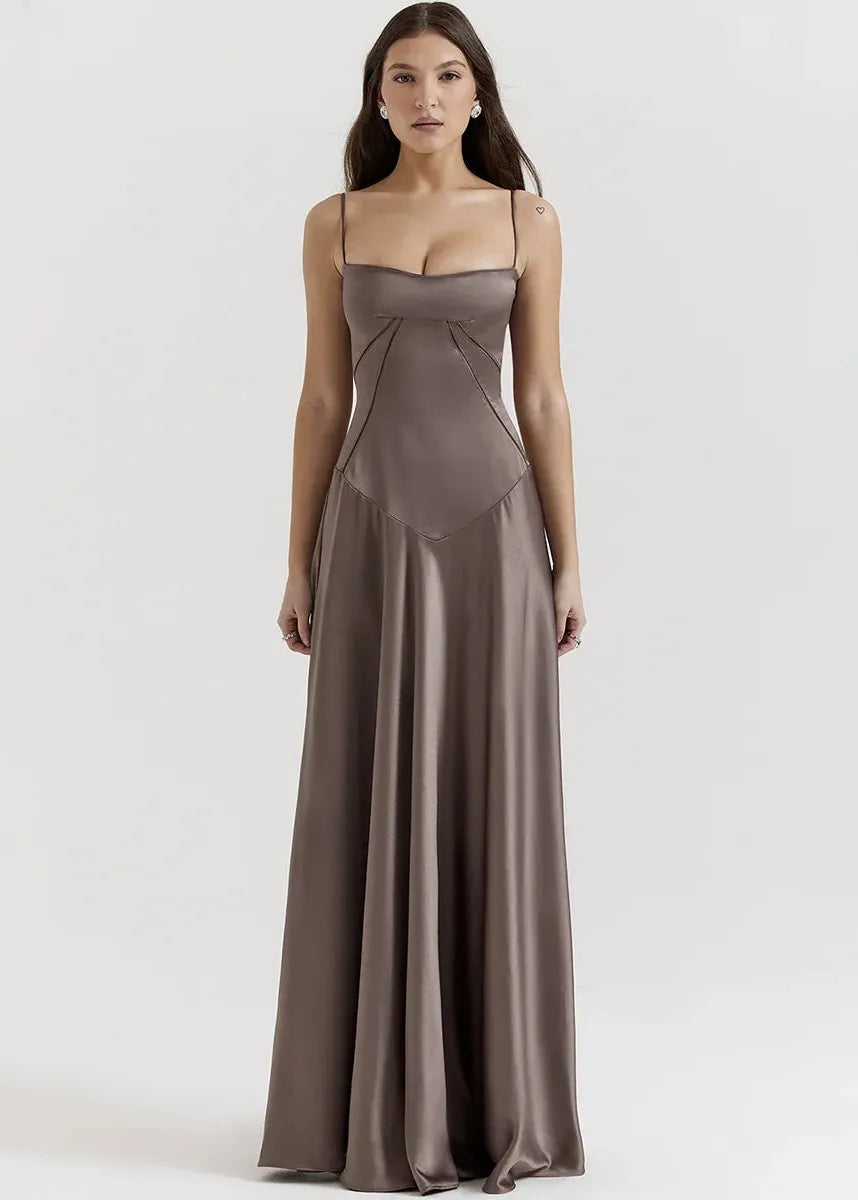 Taupe Long Dress