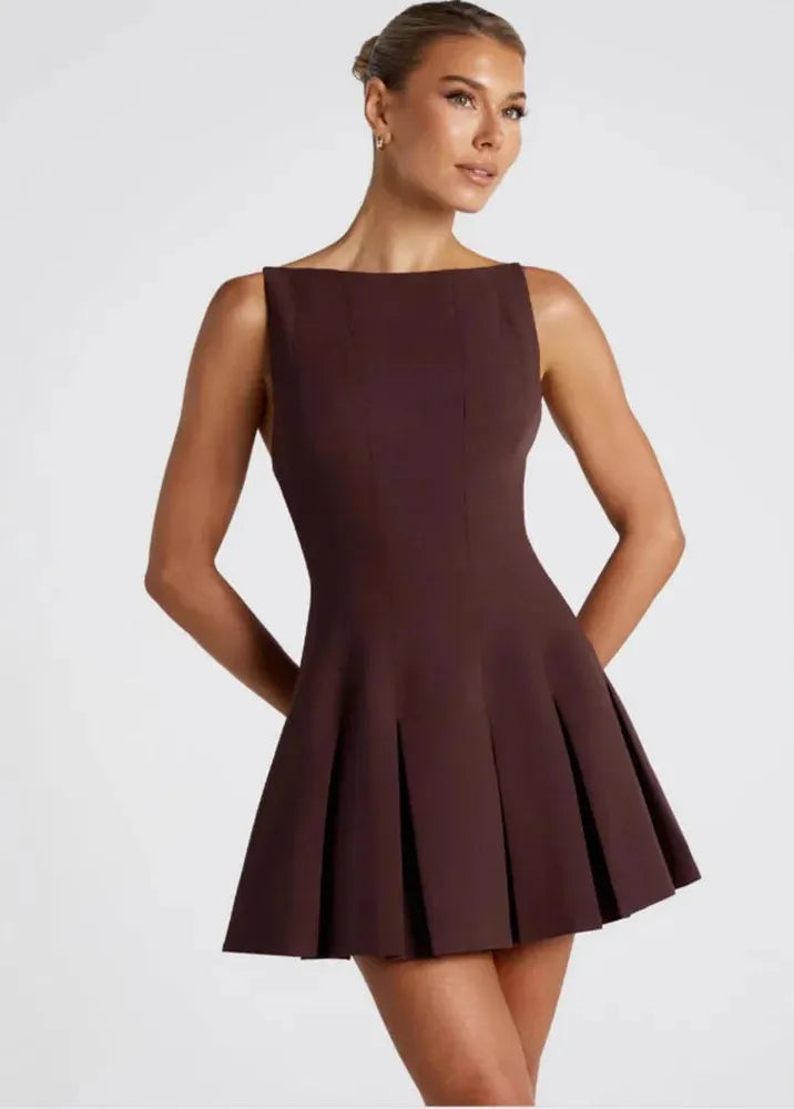 Chic Brown Dress