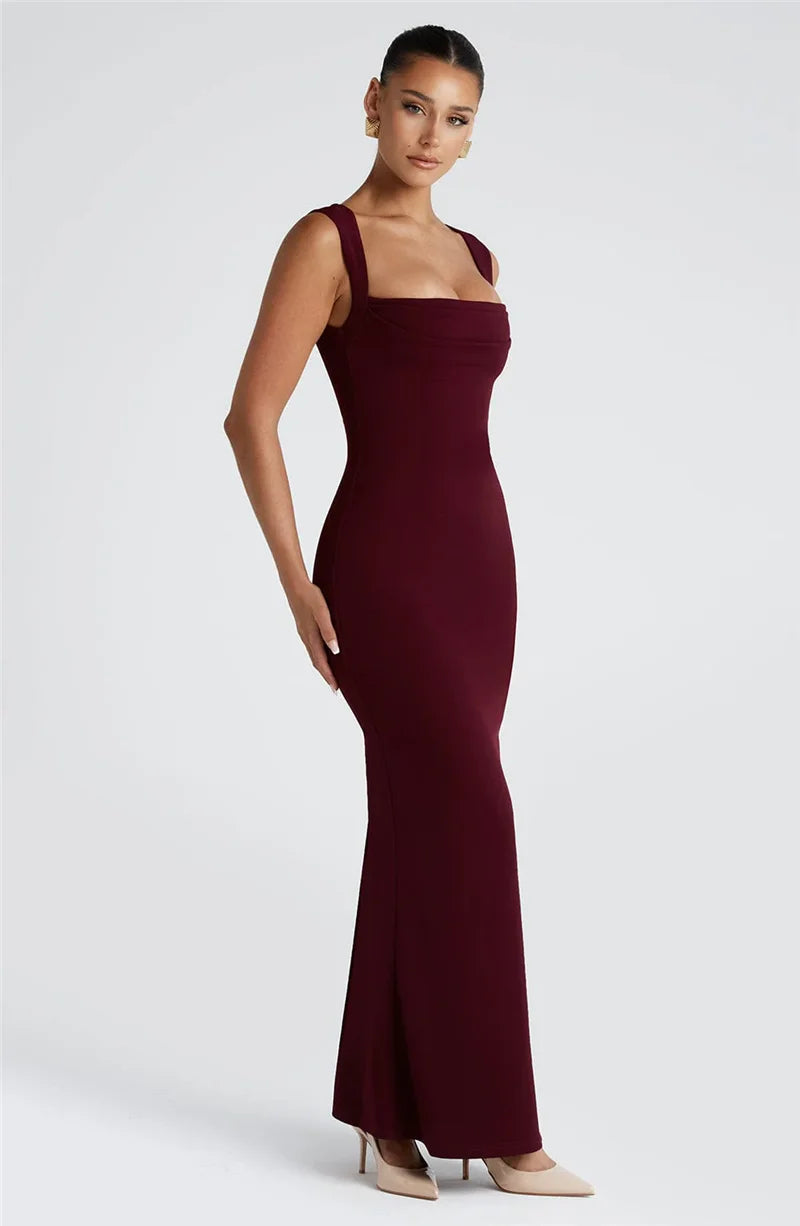 Burgundy Bodycon Dress