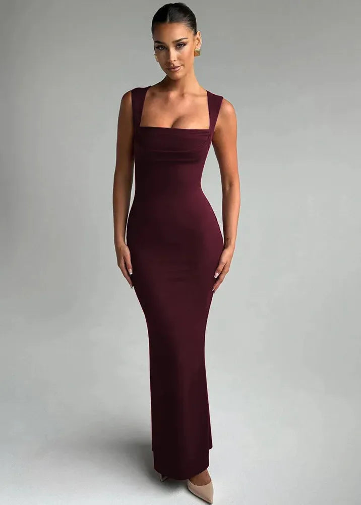 Burgundy Bodycon Dress