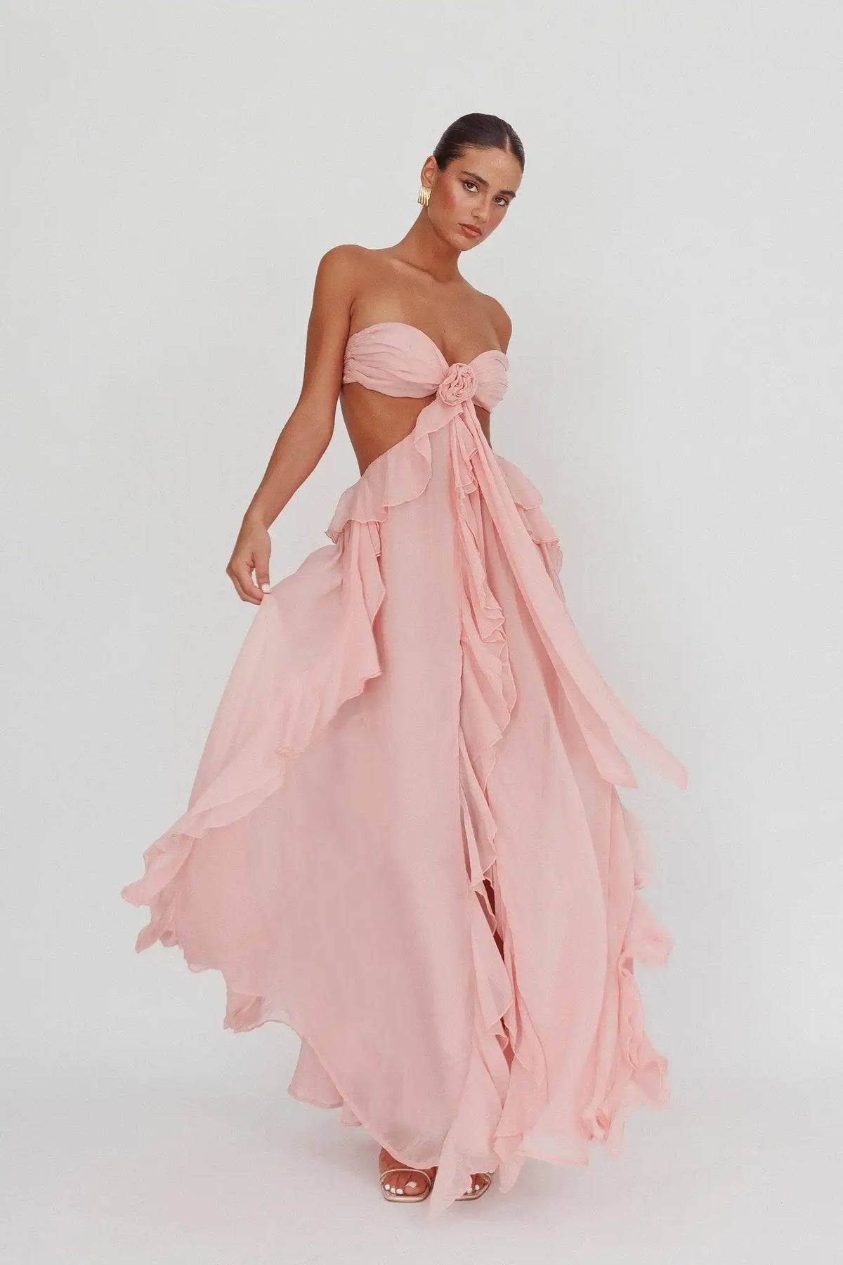 Pink Ruffled Dress