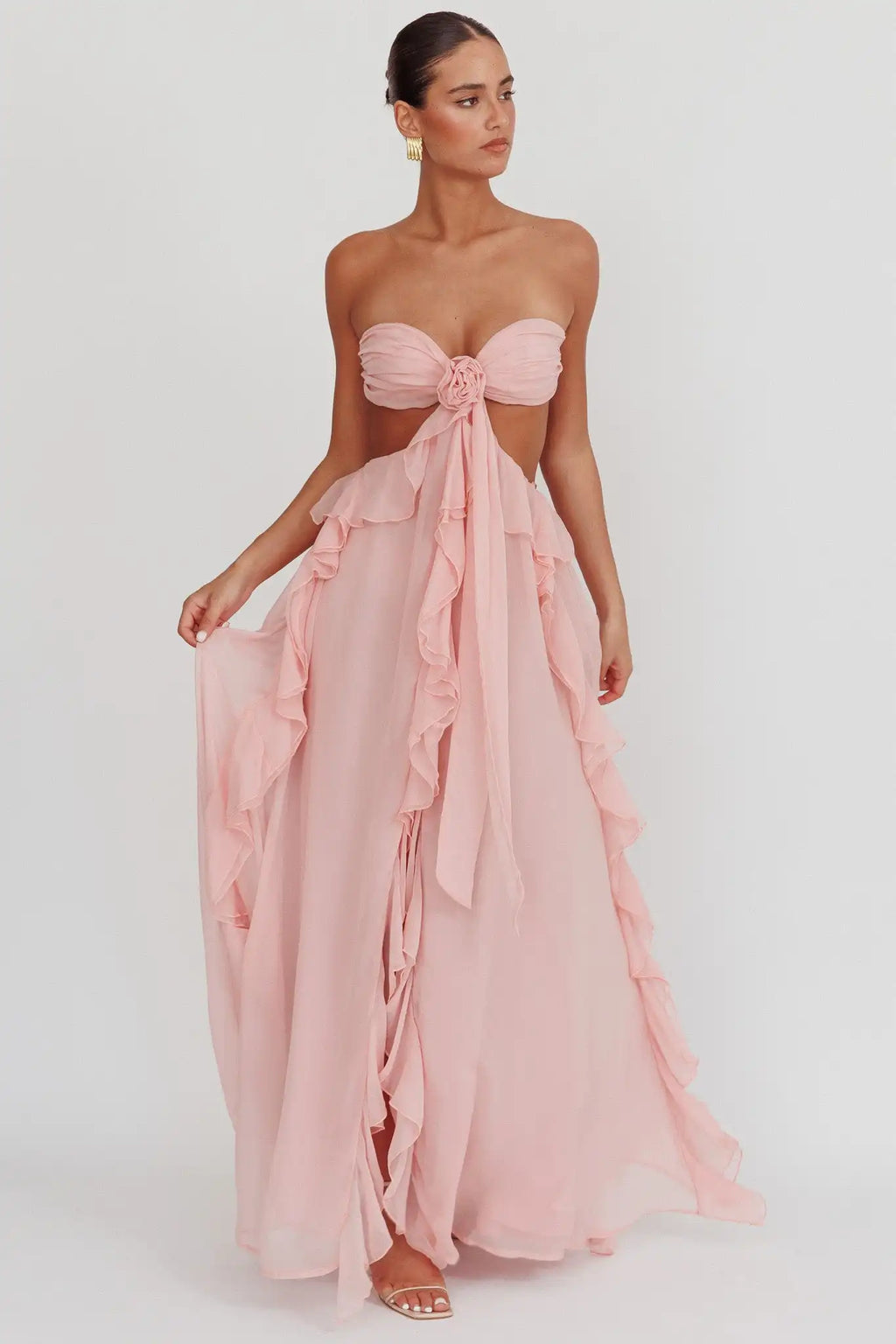 Pink Ruffled Dress