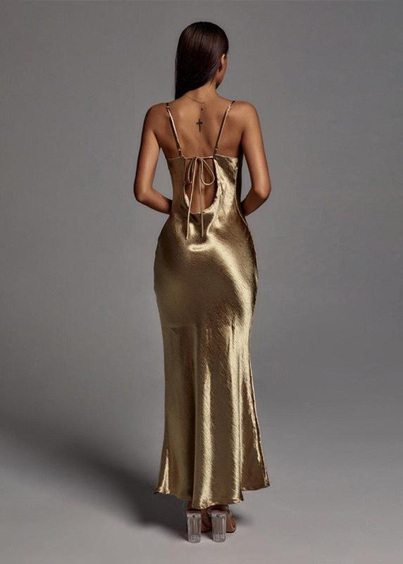 Champagne Satin Dress