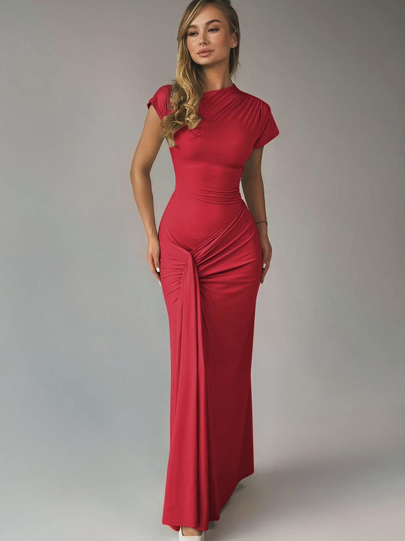 Draped Long Dress