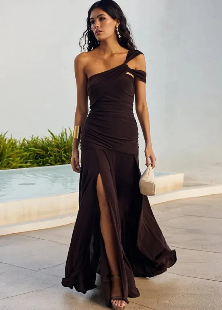 Chocolate Brown Long Dress