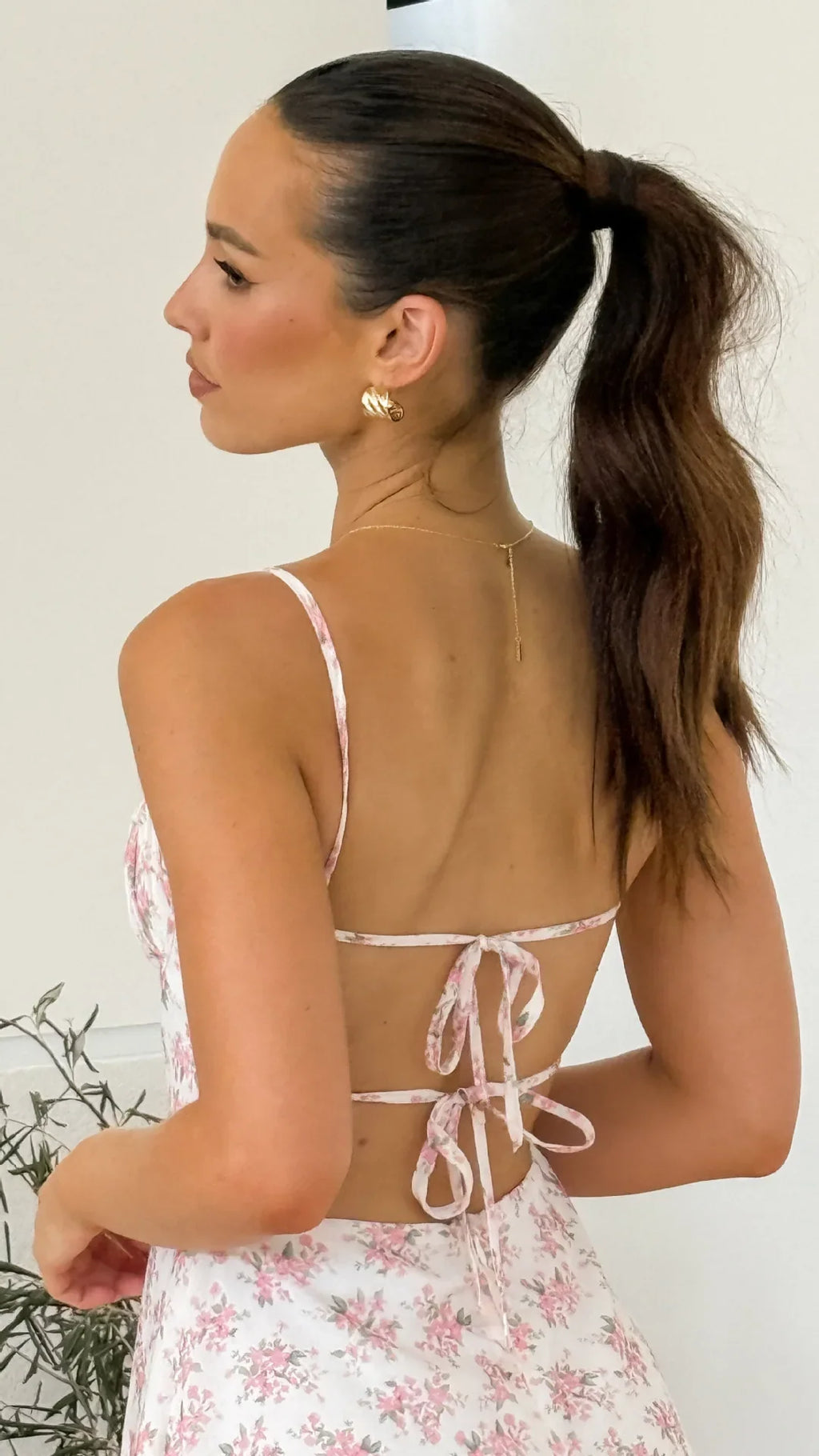 Floral Strap Long Dress