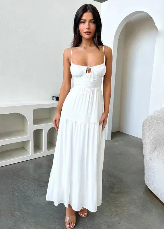 Long White Bohemian Dress