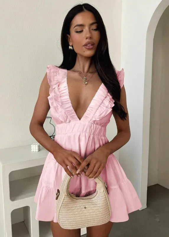 Pale Pink Short Dress