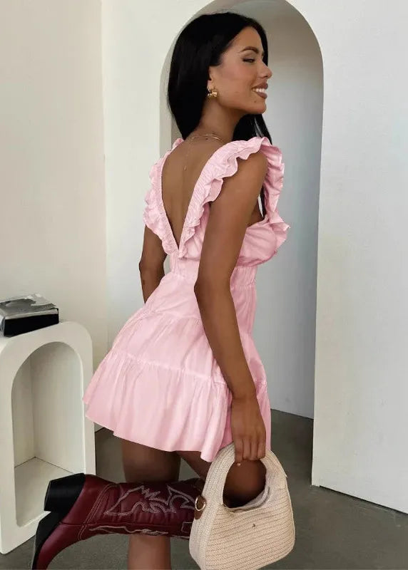 Pale Pink Short Dress