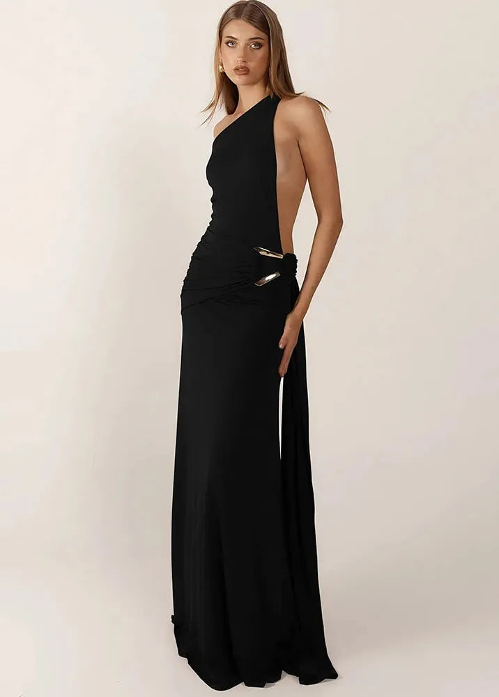 Backless Long Evening Dress