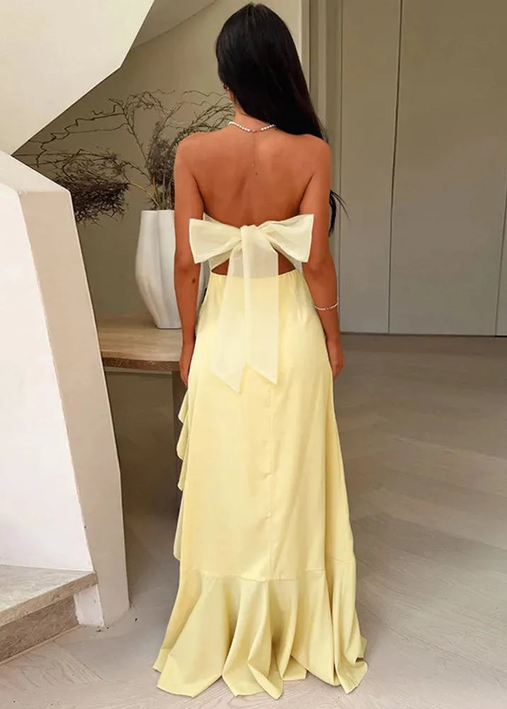 Pastel Yellow Bridesmaid Dress