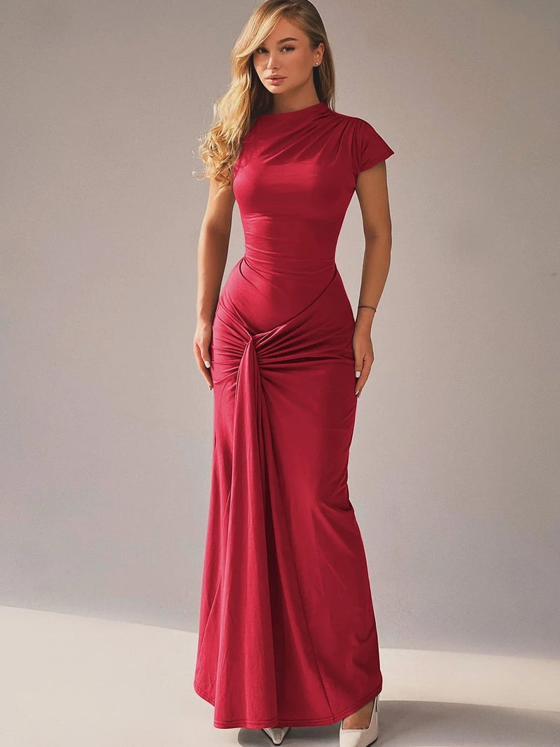 Draped Long Dress