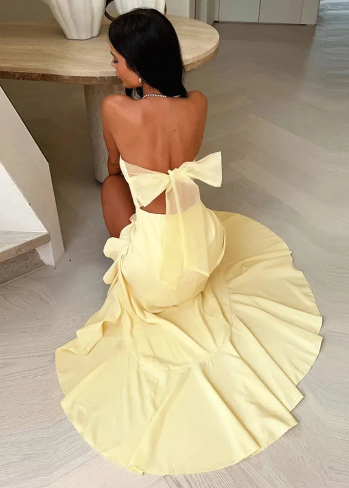 Pastel Yellow Bridesmaid Dress