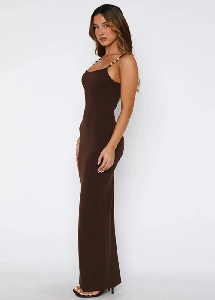 Spaghetti Strap Long Dress