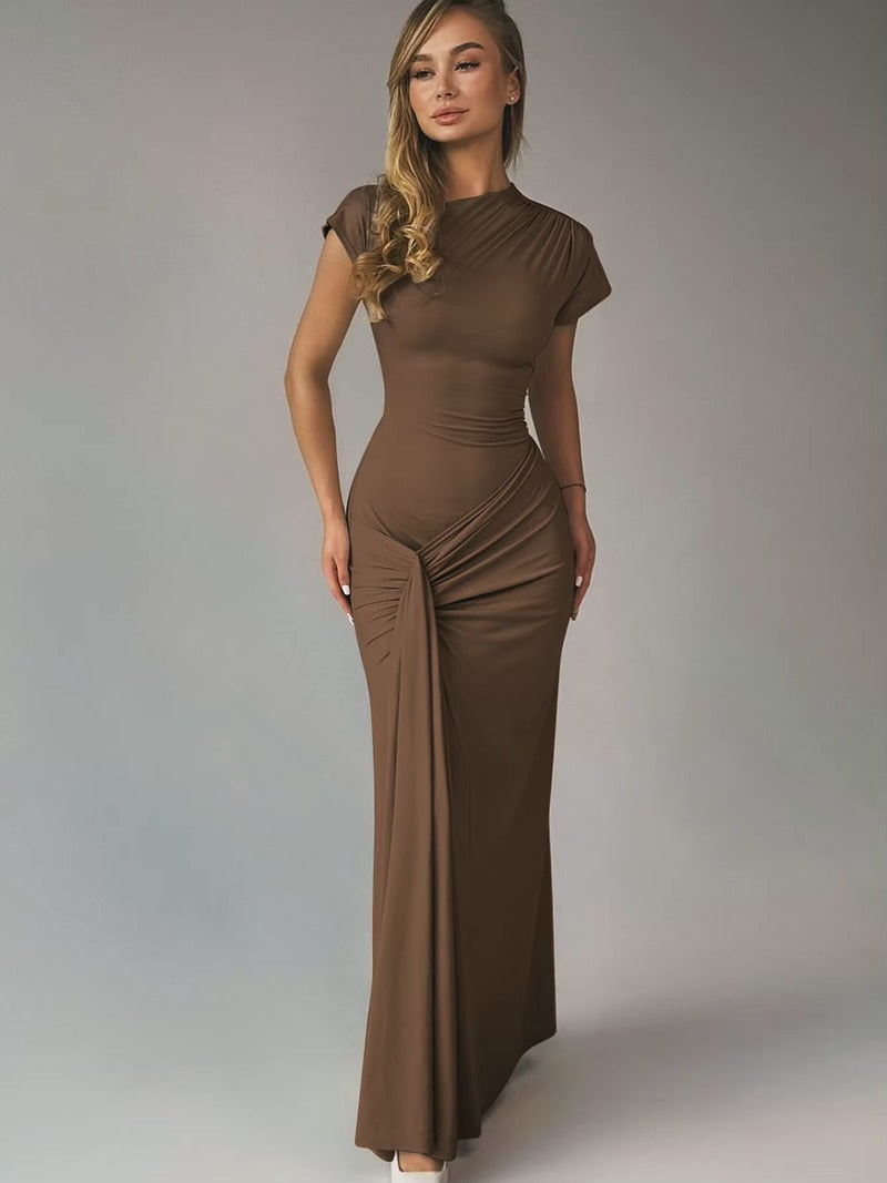 Draped Long Dress