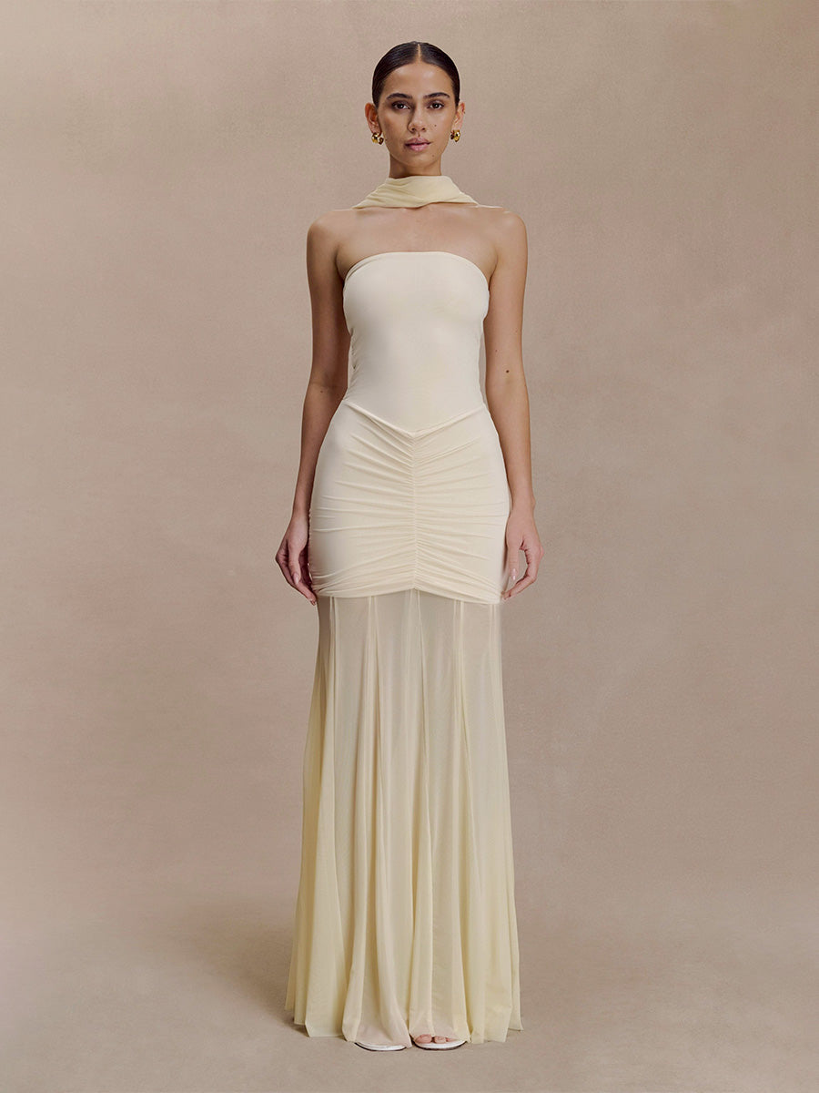 Evening Dress Bardot Neckline