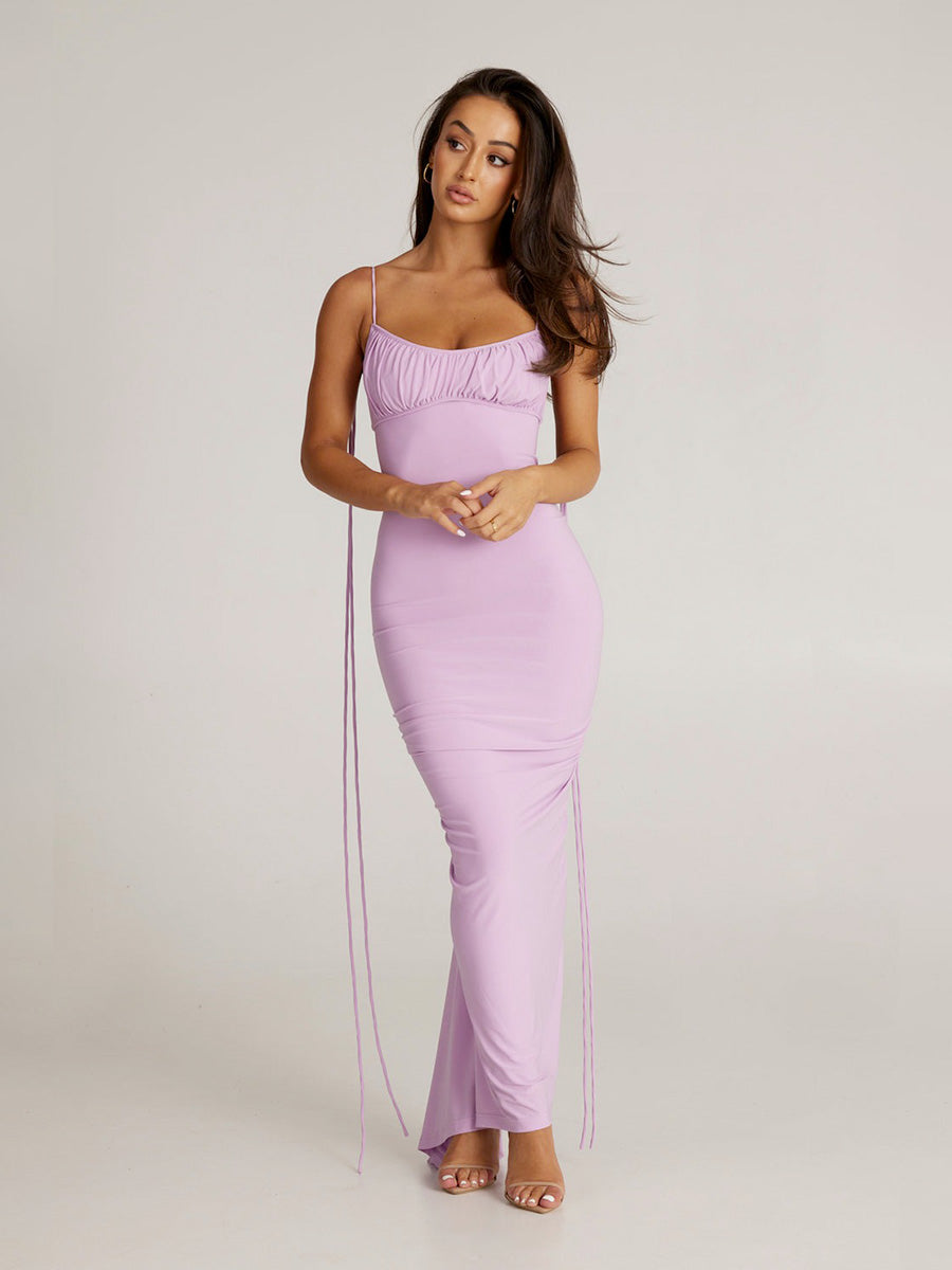 Plunging Backless Dress